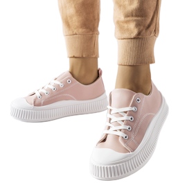 Zapatillas Erbezzo rosa con plataforma rosado