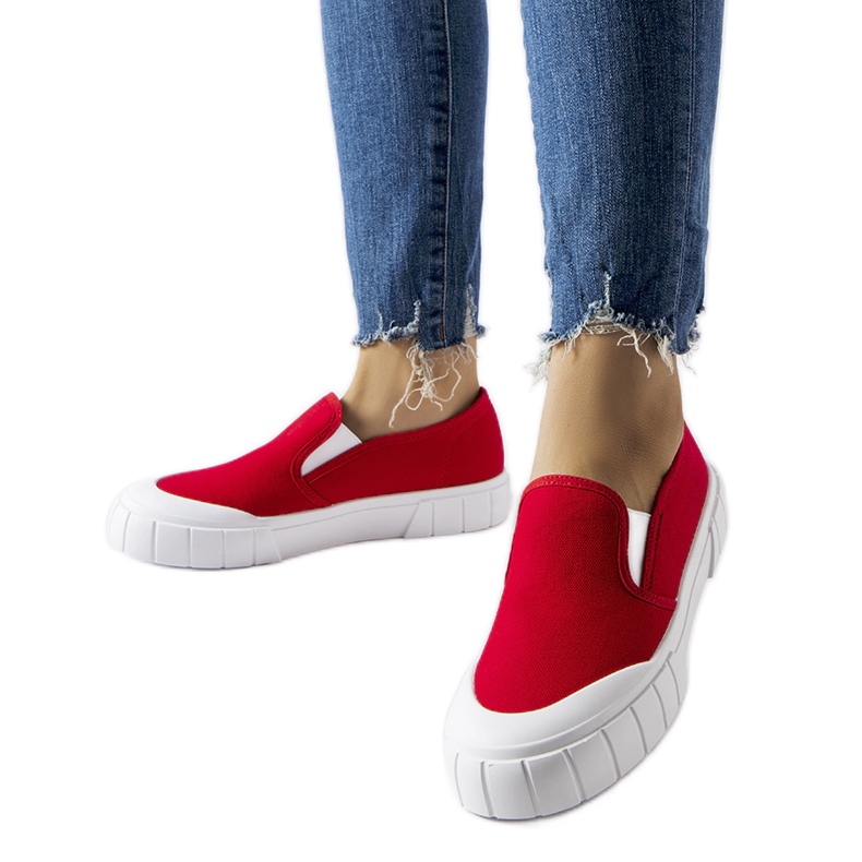 Zapatillas slip-on Codiponte rojas rojo