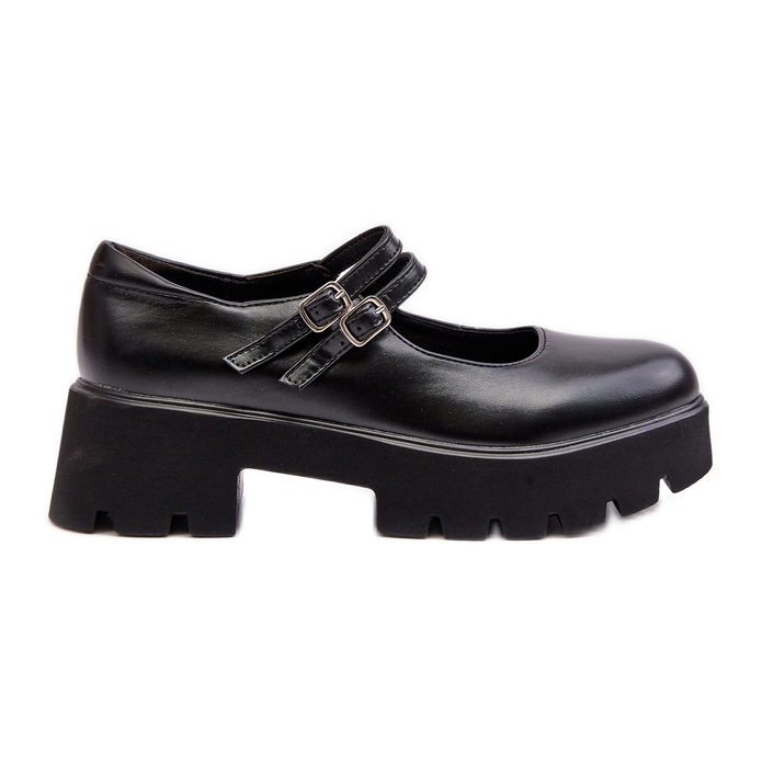 WS1 Zapatos Tacón Bajo Mujer Negro Saviwa