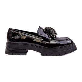 WD1 Zapatos Mujer Charol Decorados Negro Annella