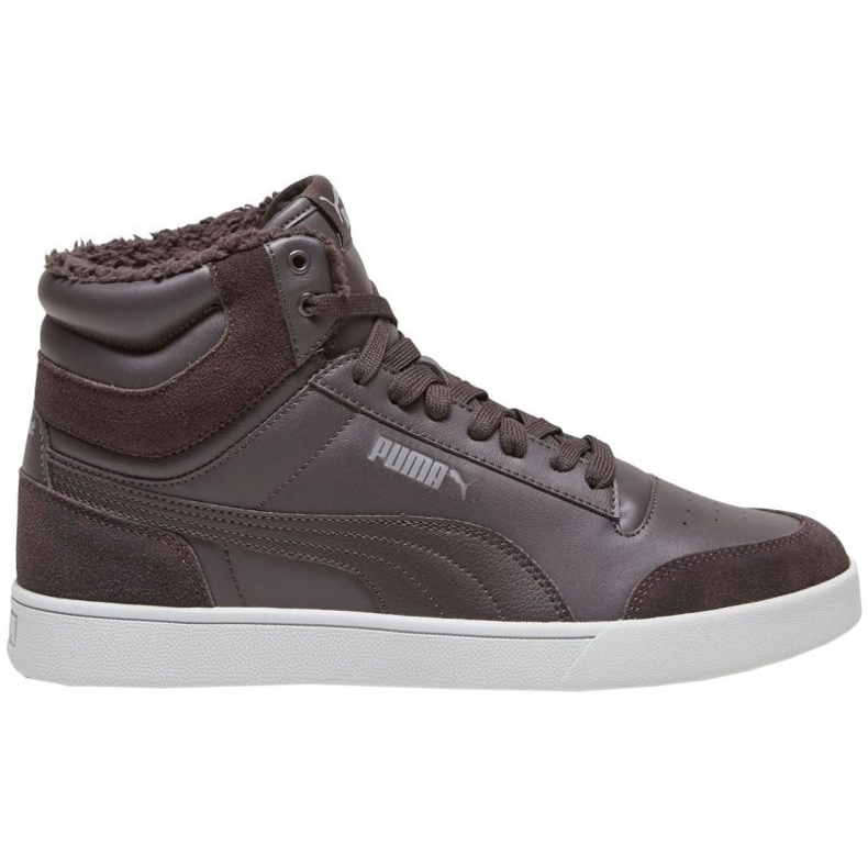 Puma Shuffle Mid Fur Zapatos planos 387609 03 marrón