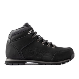 Zapatos de piel negros Lee Cooper LCJ-21-01-0705M