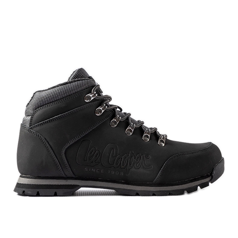 Zapatos de piel negros Lee Cooper LCJ-21-01-0705M