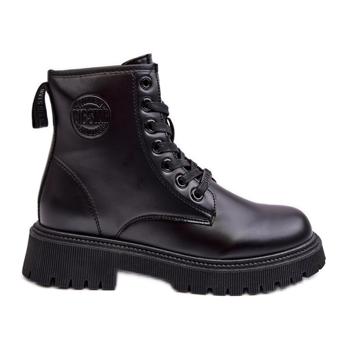 Botines Piel Cordones Negro Big Star MM274375