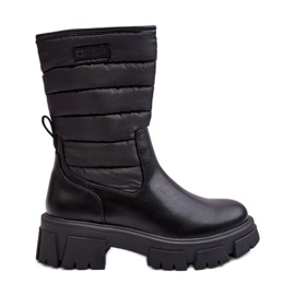 Botas de nieve aislantes con cremallera Black Big Star MM274068 negro