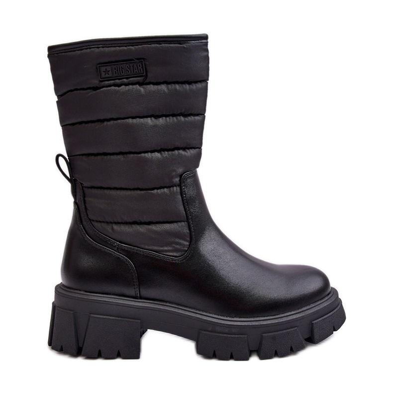 Botas de nieve aislantes con cremallera Black Big Star MM274068 negro