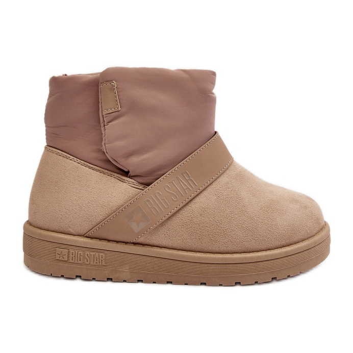 Botas de nieve con plataforma y aislamiento Big Star beige MM274152 Botas de nieve con plataforma y aislamiento Big Star beige MM274152