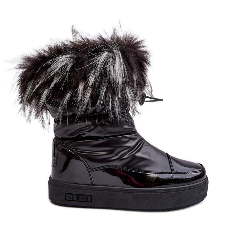 Botas de nieve para mujer con pelo negro Big Star MM274379