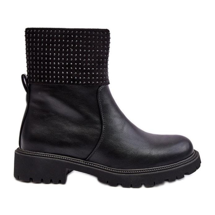 WJ2 Botas Planas De Mujer Con Adorno Zanidita Negra negro WJ2 Botas Planas De Mujer Con Adorno Zanidita Negra negro