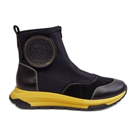 Botines Mujer Piel Con Cremallera Maciejka 06297-01 Negro