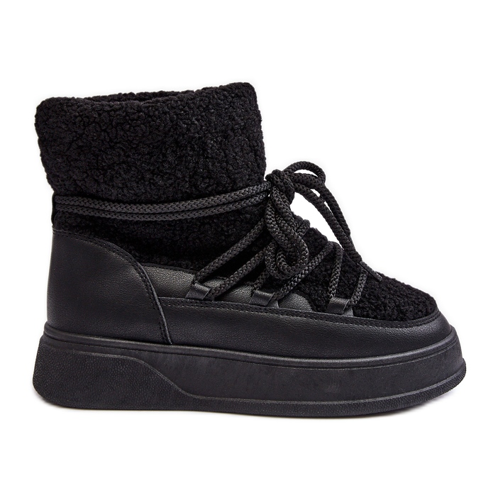 FG2 Botas de nieve con plataforma para mujer negro Ahatissa FG2 Botas de nieve con plataforma para mujer negro Ahatissa