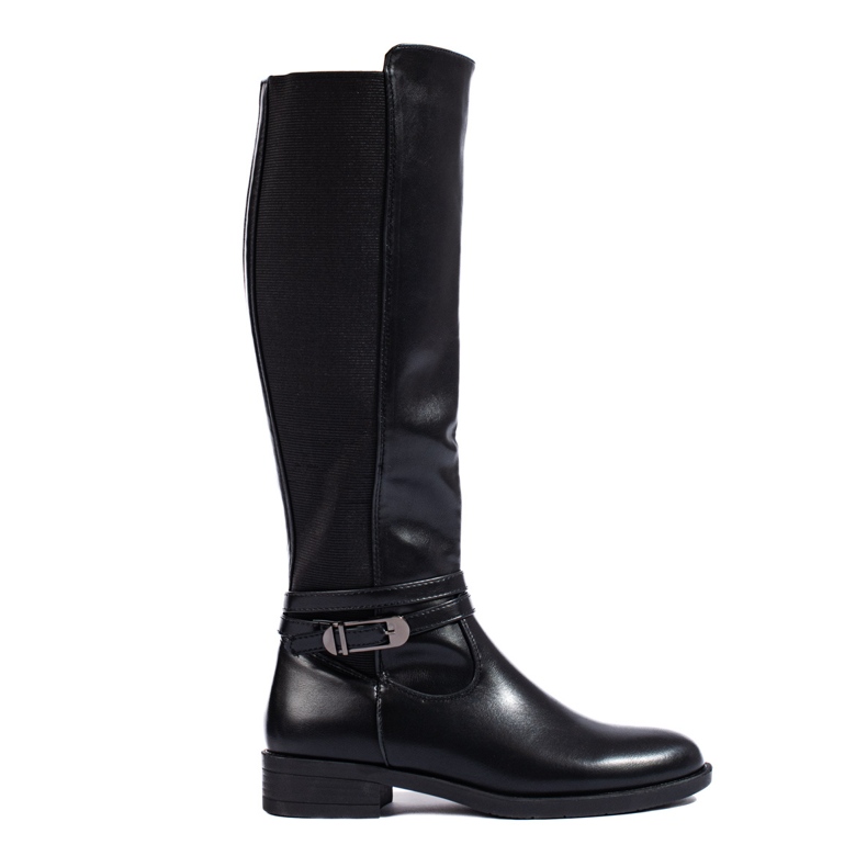 Botas clásicas de mujer negras de Shelovet. negro