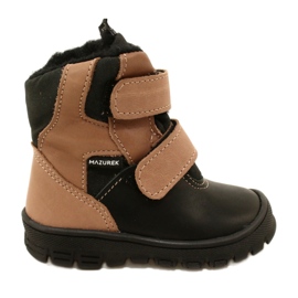 Botas de nieve impermeables TE-POR Mazurek 1351 negro y beige Botas de nieve impermeables TE-POR Mazurek 1351 negro y beige