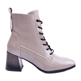 Vinceza Botines charol gris