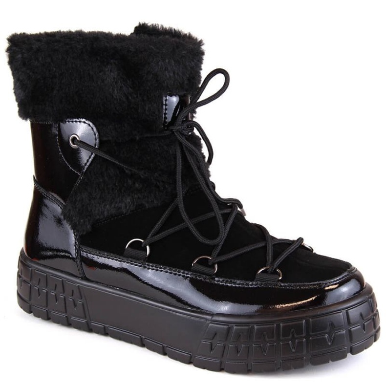 Filippo W PAW475A Botas con plataforma de piel con aislamiento, negro