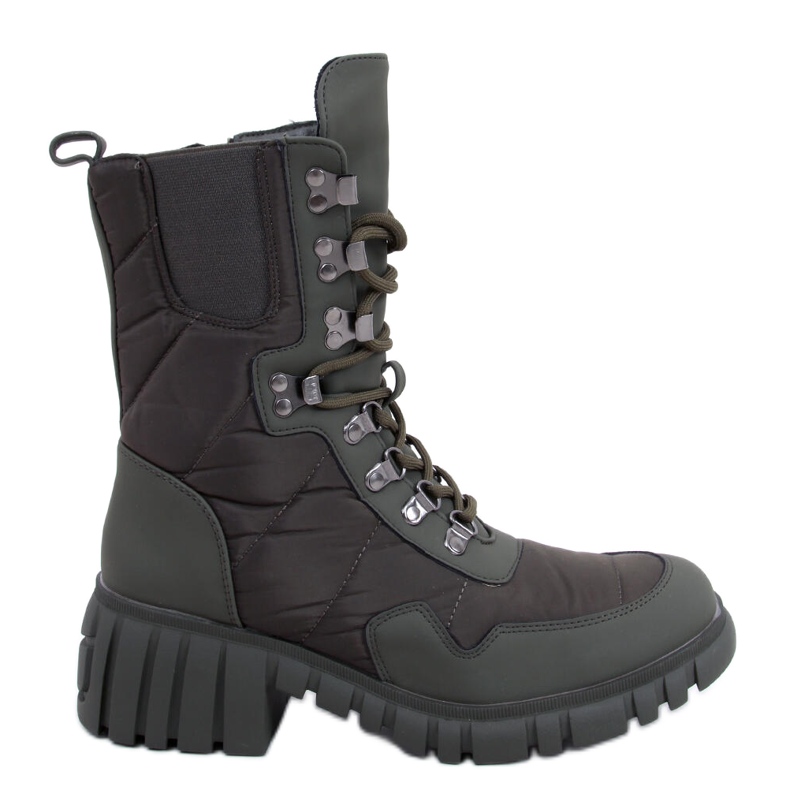 Botas de nailon verde joya
