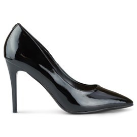 Stilettos de mujer charol negro