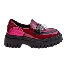 Zapatos Mujer Piel Gruesa Decorados Maciejka 06294-15 Fucsia rosa