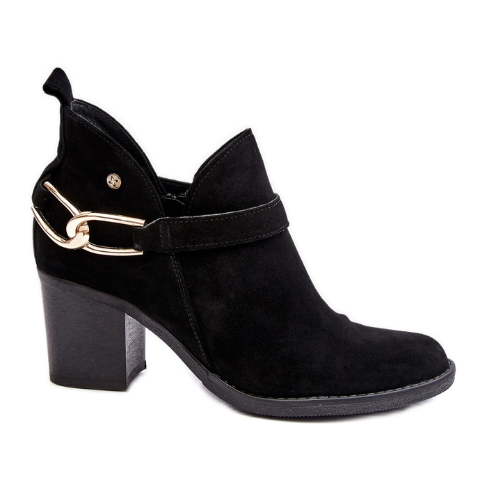 Botas Mujer Ante Tacón Alto Maciejka 06247-01 Negro Botas Mujer Ante Tacón Alto Maciejka 06247-01 Negro