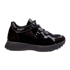 Deportivas Mujer Piel Charol M01/2 Zazoo Negro