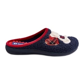 Chanclas de Estar por casa Mujer con Osito Inblu EC000095 Azul Marino