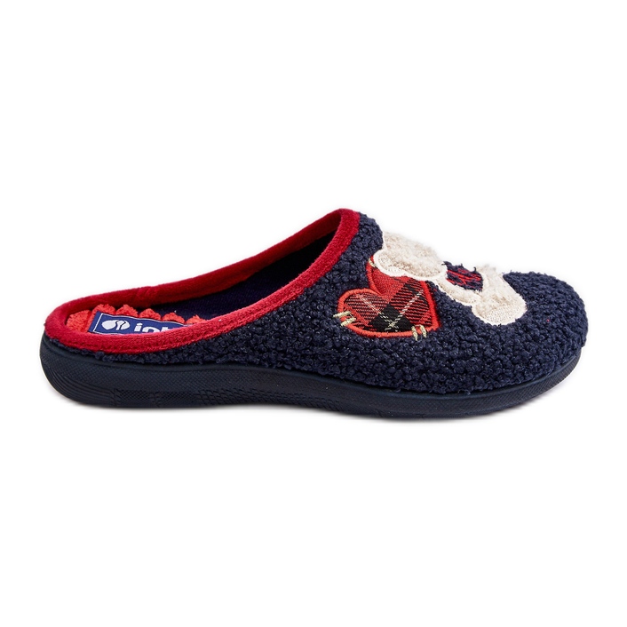 Chanclas de Estar por casa Mujer con Osito Inblu EC000095 Azul Marino