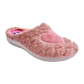 Pantuflas de estar por casa de pelo para mujer Inblu EC000099 Rosa