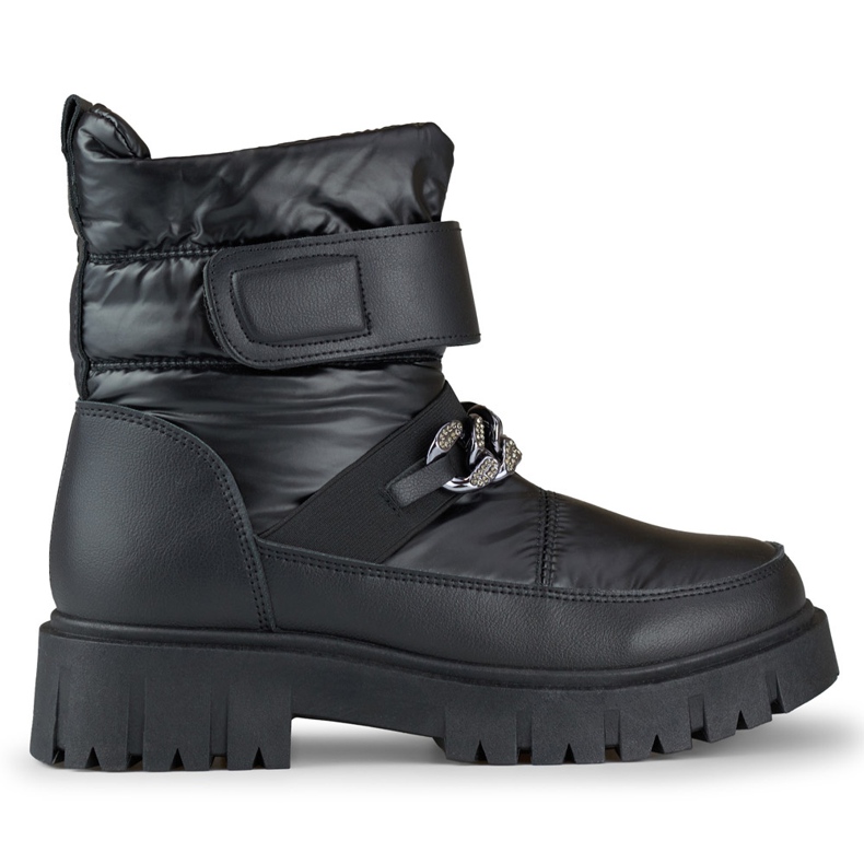 Botas de nieve mujer con cadena Selena negro