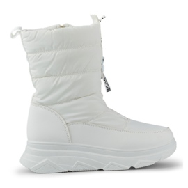 Botas de nieve deportivas blancas de mujer. blanco Botas de nieve deportivas blancas de mujer. blanco