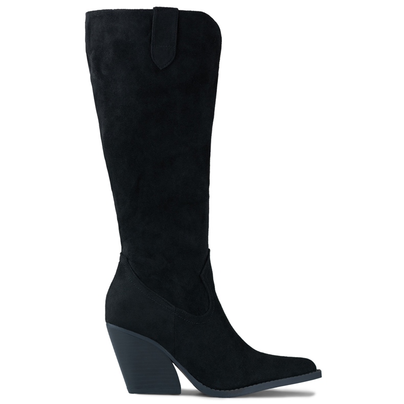 Botas cowboy mujer ante negro