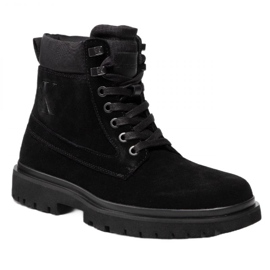 Zapatos Calvin Klein Jeans Lug Mid Laceup Boot Hike YM0YM00270 negro