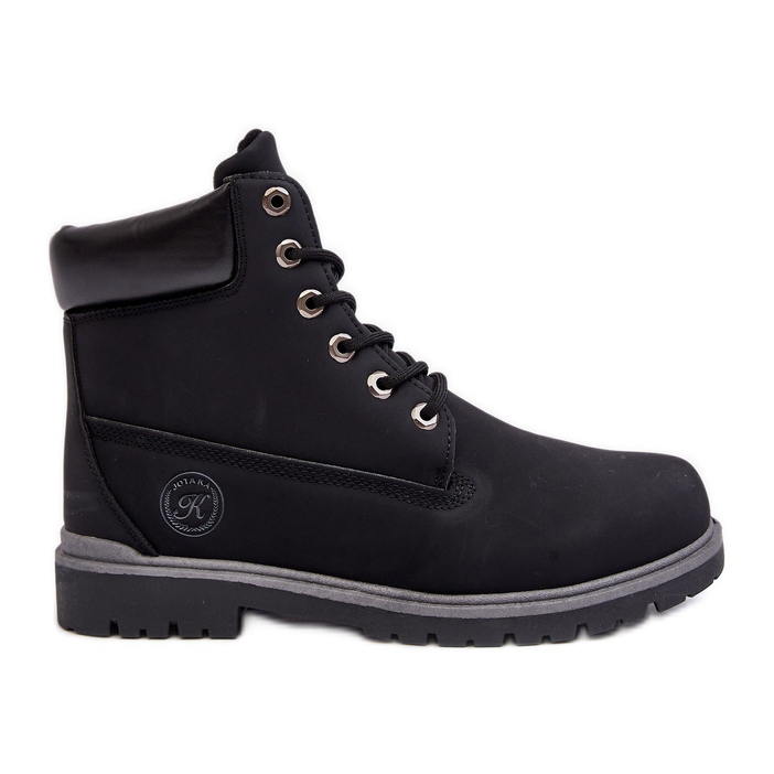 Botines con cordones para hombre Negro Memeni