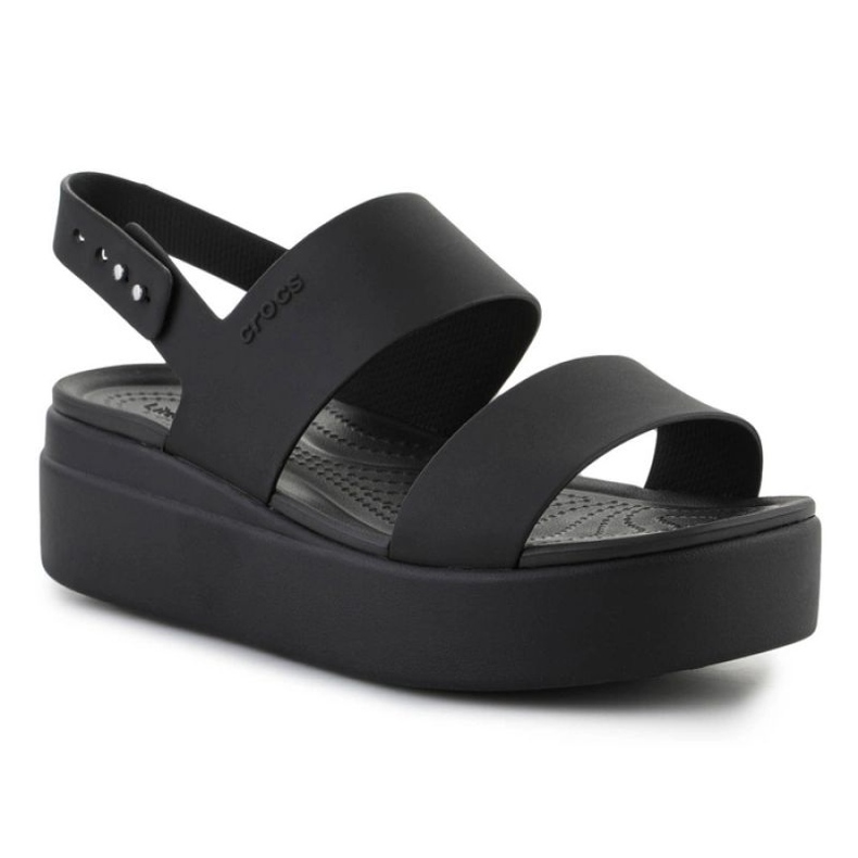 Sandalias Crocs Brooklyn con cuña baja 206453-060 negro