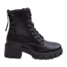 Vinceza Botas de trabajo con cremallera y aislamiento para mujer negras de Evrarda negro