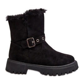 Vinceza Botines Mujer Con Cremallera Pelo Negro Morcos