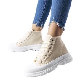 Inna Zapatillas altas beige de Villaggio
