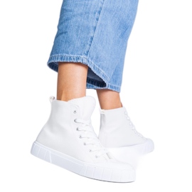 Inna Zapatillas altas Citta blancas blanco