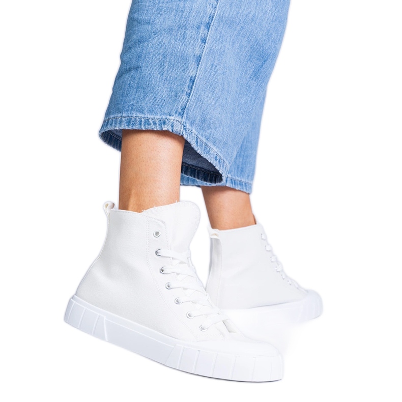 Inna Zapatillas altas Citta blancas blanco