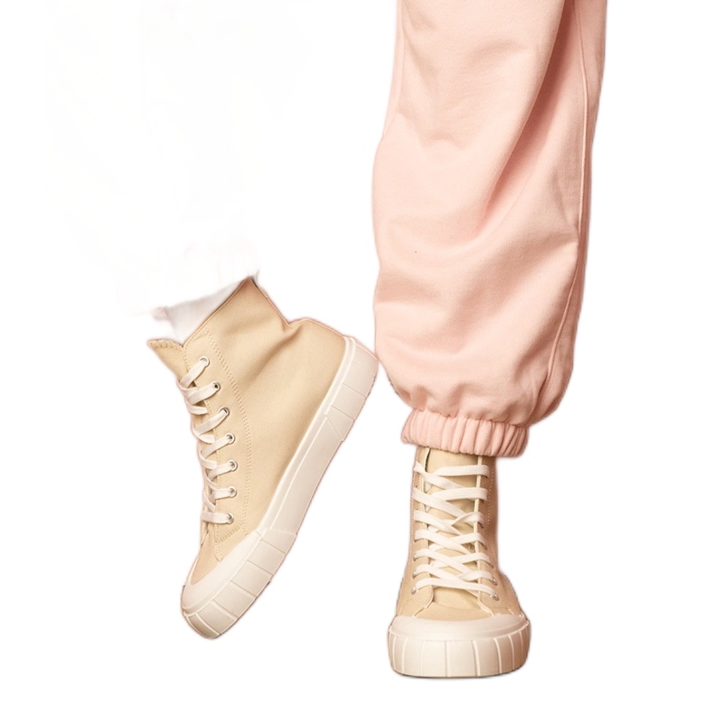 Inna Zapatillas altas Citta en beige