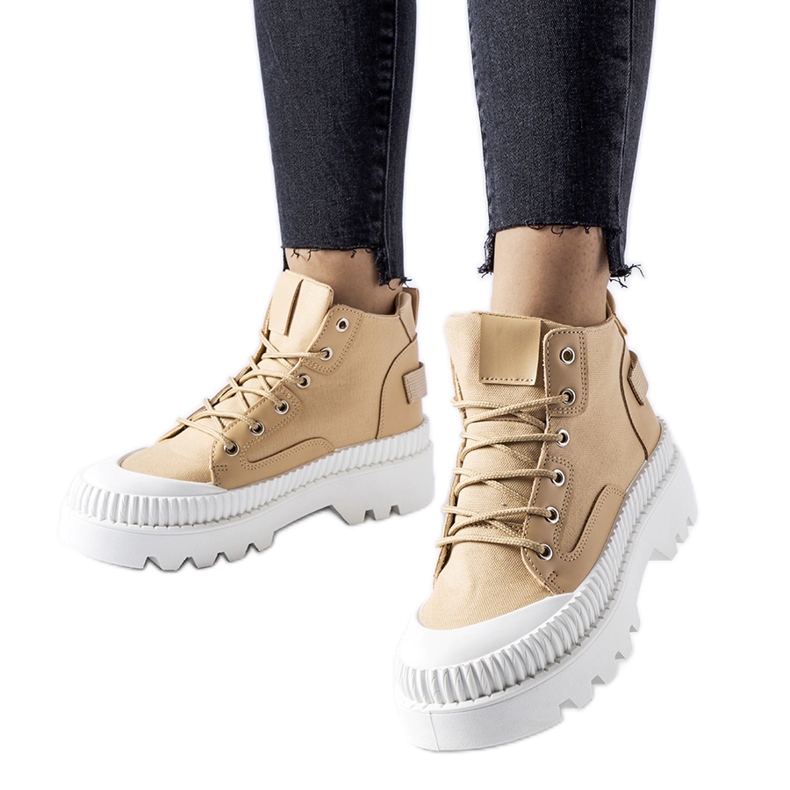 Inna Zapatillas con plataforma Grotta beige oscuro