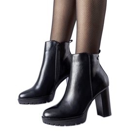 Botas de tacón alto con aislamiento negras de Mulini negro Botas de tacón alto con aislamiento negras de Mulini negro