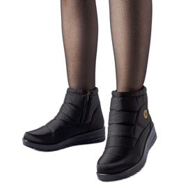 Botas de nieve negras con cuña baja Vittore negro