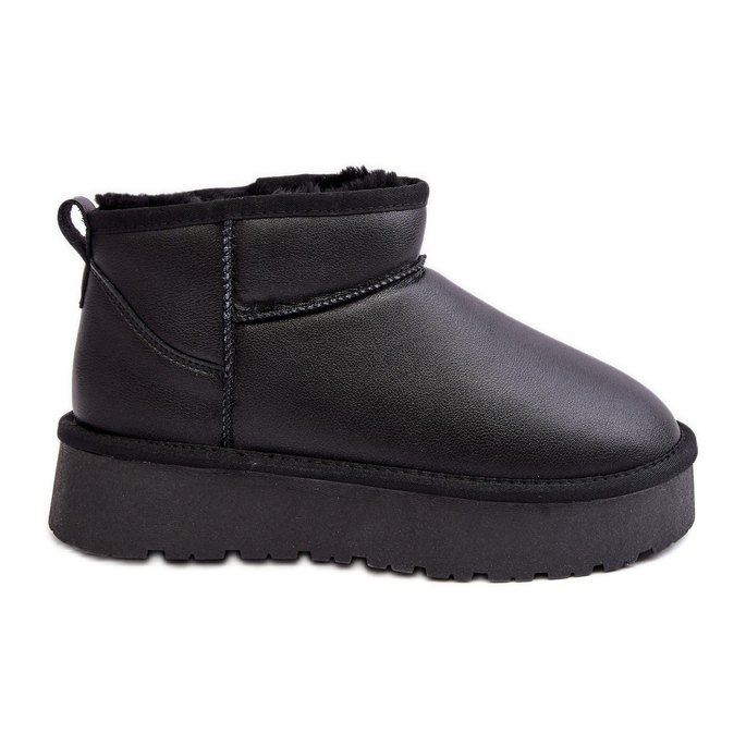 Botas de Nieve Mujer Piel Plataforma Negro Loreley