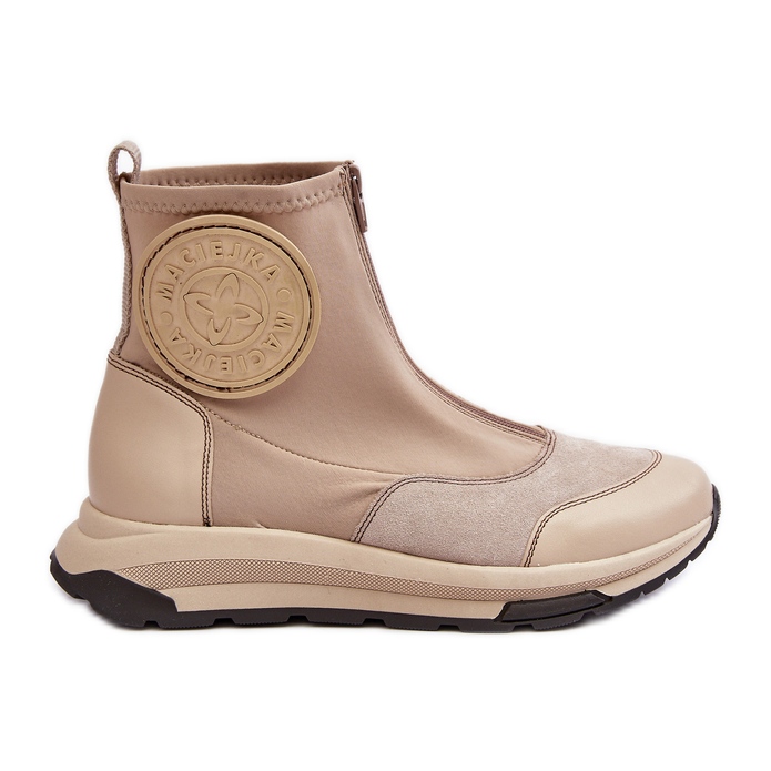 Botines Mujer Piel Con Cremallera Maciejka 06297-22 Beige