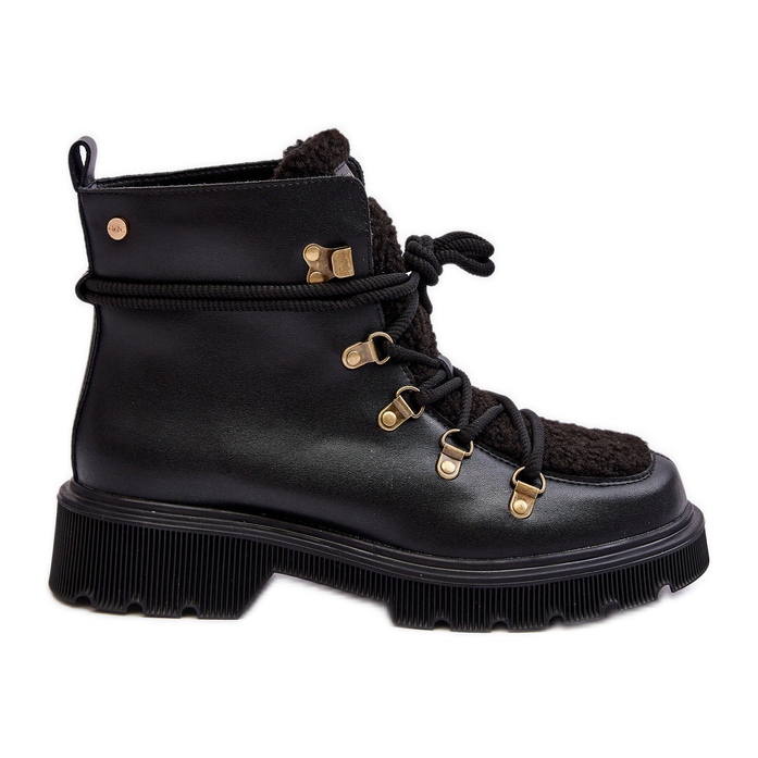 Botas Trapper Mujer de Piel GOE MM2N4082 Negro