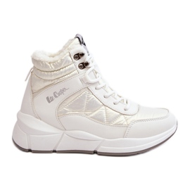 Botas de mujer aisladas con plataforma Lee Cooper LCJ-23-44-1983L Blanco