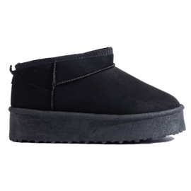 Botas de nieve con plataforma corta Shelovet negras negro