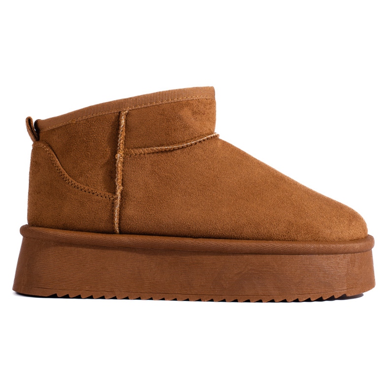Botas de nieve bajas de mujer Shelovet en color marrón