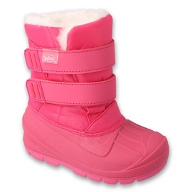Calzado infantil befado, botas de nieve 160Y014 rosado Calzado infantil befado, botas de nieve 160Y014 rosado