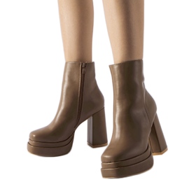 Botines de tacón marrones de Ashwood marrón